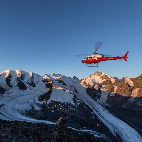 Oberengadiner Gletscher-Rundflug